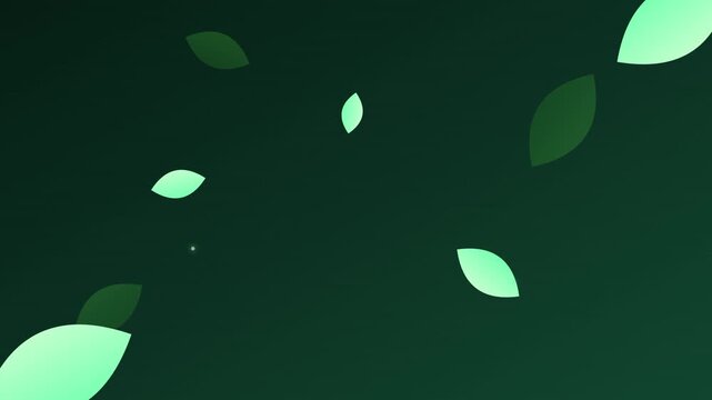 clean abstract leaf and nature vector motion
