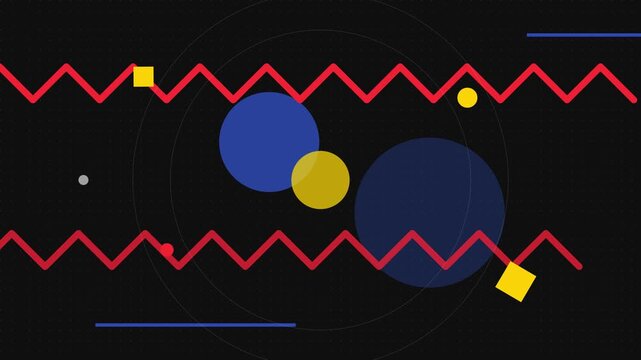 Bold Pop Art Geometric Shapes Animation Style