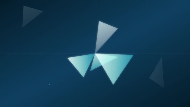 abstract shattered glass geometric crystal vector motion background