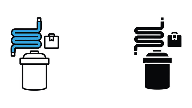 Vector illustration of two battery charging icons with usb and power plug symbols