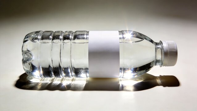 Direct Flash Plastic Bottle Hyperreal Still Life
