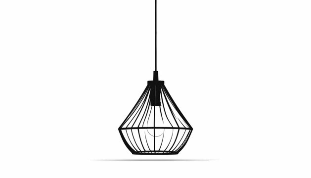 Modern pendant lamp light fixture.
