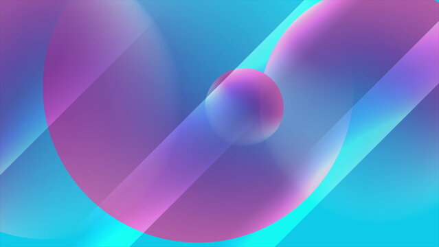 Hi-tech abstract blue futuristic background with violet circles