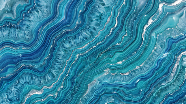 Blue agate, mineral, abstract, geode texture, blue background