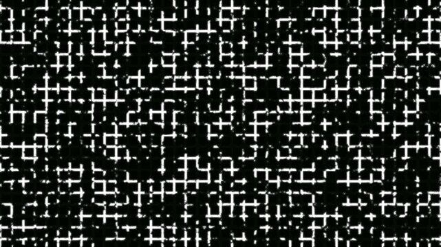 Wireframe perspective grid lines looping. Grid graph pattern moving black screen. Colourful wavy grid background. Graphic lines seamless looping. Neon grid lines with ambient lighting of squares.