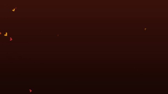 abstract autumn falling leaves vector animation background