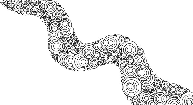 Abstract tangled wire or string illustration