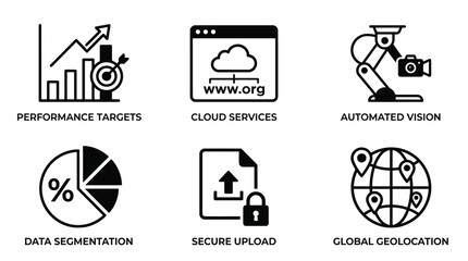 Fototapeta premium Digital Technology Concepts for Modern Business Performance and Cloud Services.