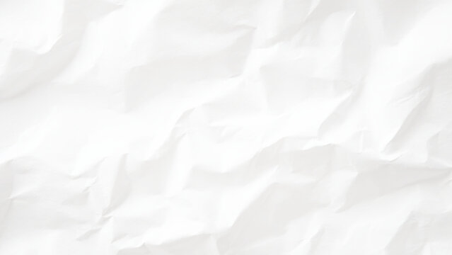 wrinkled white paper texture with creases and folds creating abstract background for design, art, and creative projects