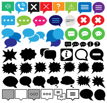 Chat and Speech Ballons Models