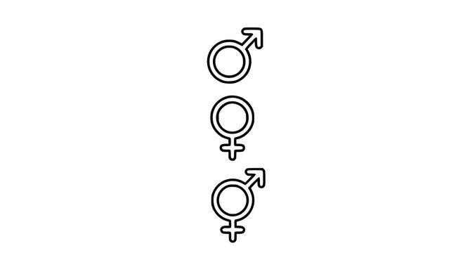 Venus neuter and mars gender symbols