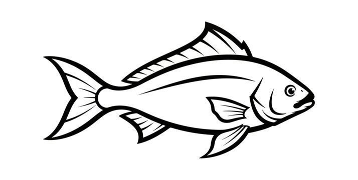 Fish silhouette graphic design