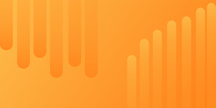 Modern minimal vector illustration featuring vibrant orange parallel rounded stripes.
