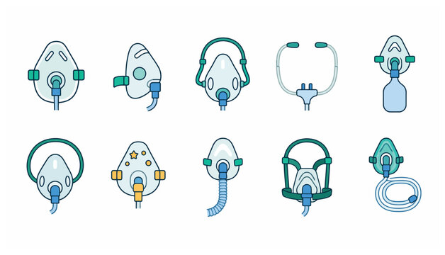 CPAP Machine Masks Variety.