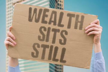 "Wealth sits still" Money remains idle while needs grow. IDLE. HOARD. UNUSED. INVEST. DISTRIBUTE. © AndriiKoval