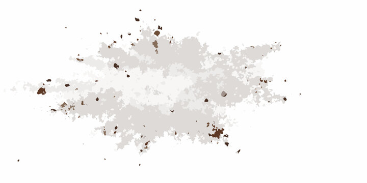 Brown dirt splatter with scattered particles a vector illustration on a transparent background soil mud
