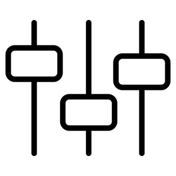 Audio sliders icon
