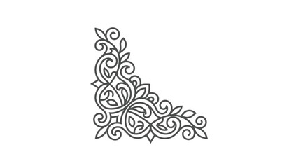 Obraz premium Intricate Floral Lace Ornate Design.