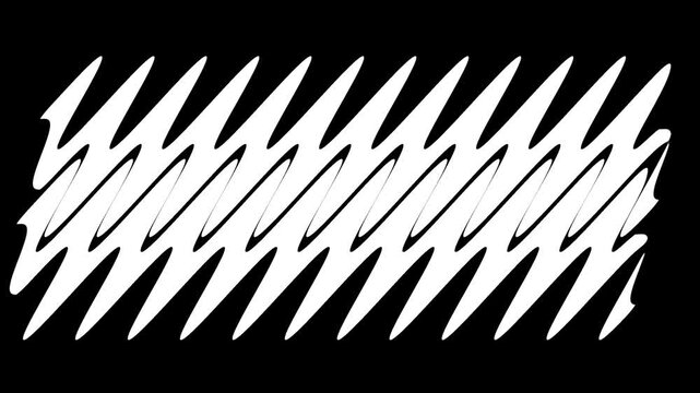 A wide array of small uniform diagonal tick marks densely arranged in a grid-like formation across a dark surface creating a precise visual rhythm