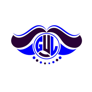 GUL letter logo creative design. GUL unique design