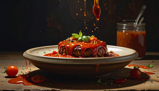Delicious food presentation