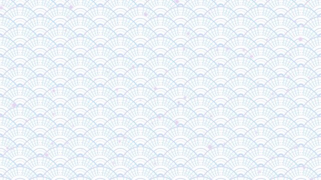 Pearl iridescent luxury art deco geometric glowing animation