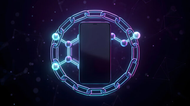 Abstract digital addiction concept with dopamine overload, glowing screens, fragmented attention, anxiety and cyber fatigue in surreal 3D style. AI Generated.