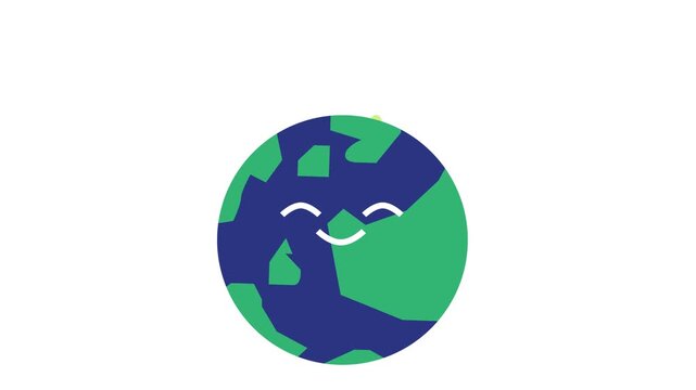 Happy Green Earth Animation &ndash; Environmental Sustainability Motion Graphics