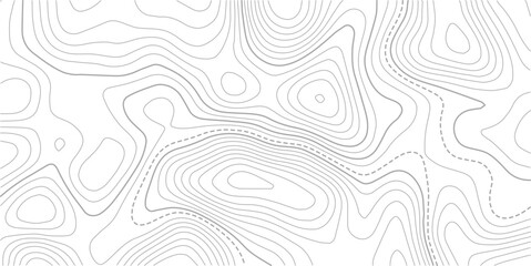 Topographic map background. Geographic line map with elevation assignments.Abstract lines and wavy background. Grid geographic relief. Terrain path.  © MDSOHEL