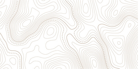 Topographic map background. Geographic line map with elevation assignments.Abstract lines and wavy background. Grid geographic relief. Terrain path.  © MDSOHEL
