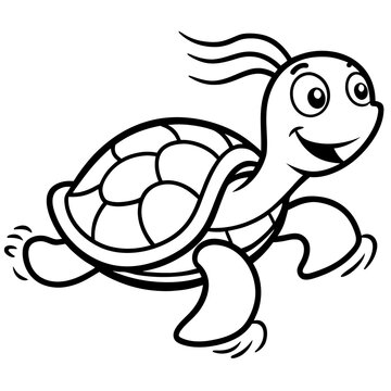 funny turtle cartoon