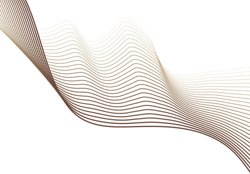 Abstract brown wireframe mesh pattern with rhythmic wave motion abstract wireframe geometric