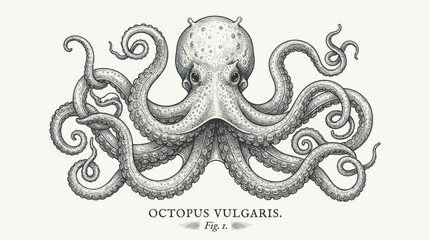 Detailed illustration of an octopus 2. © putry
