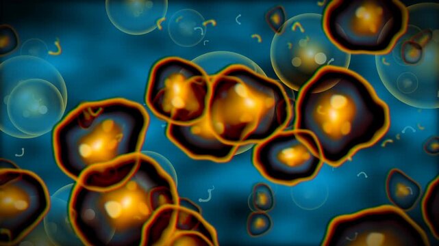 Golden staph cellular biology microscopic yellow organism