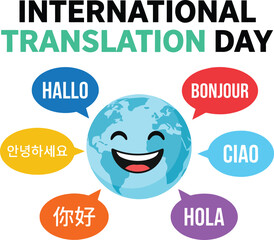 International Translation Day Global Language Communication Illustration © Sanjida