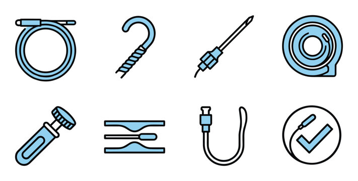 Medical catheter and diagnostic probe tools set for surgery