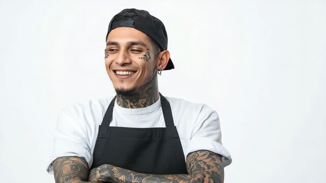 Former gang member chef cook restauranteur smiling happy success story redemption  