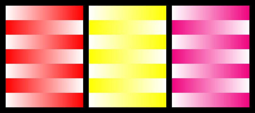 Color gradient background with red, yellow, and pink stripes