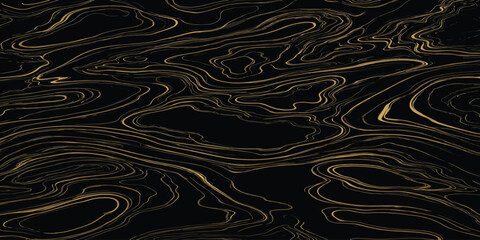 Abstract black background with glowing gold dotted topographic map contour lines abstract topographic contours background geometric cartography navigation geography creative wallpaper © MOHAMAD