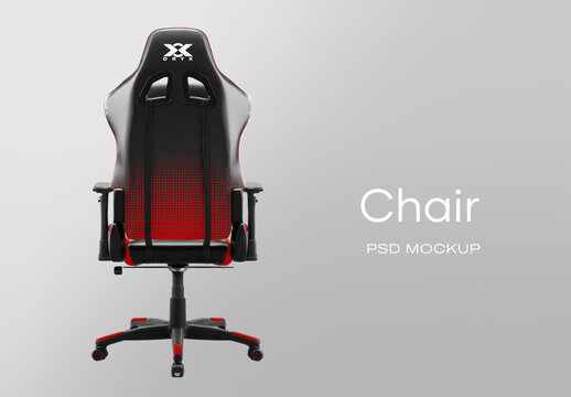 Sleek Gaming Chair Mockup PSD