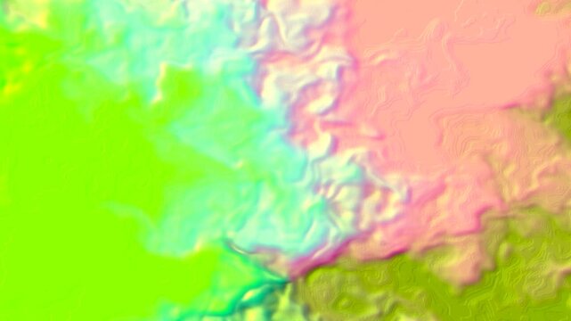 Toxic acid fluid paint marbling swirl green neon texture