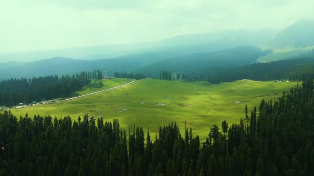 Doodhpathri (Valley of Milk) is a tourist destination and a hill station in the Indian administered union territory of Jammu and Kashmir. It is located in khan sahab area of Budgam district.