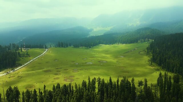Doodhpathri (Valley of Milk) is a tourist destination and a hill station in the Indian administered union territory of Jammu and Kashmir. It is located in khan sahab area of Budgam district.