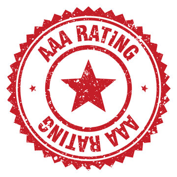 aaa rating red grunge round stamp. aaa rating stamp