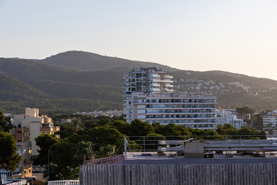 Hotels and beaches in Palma de Mallorca, Spain