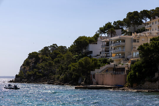 Hotels and beaches in Palma de Mallorca, Spain