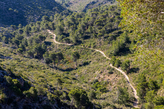 Mountain landscape of the island of Mallorca, Spain