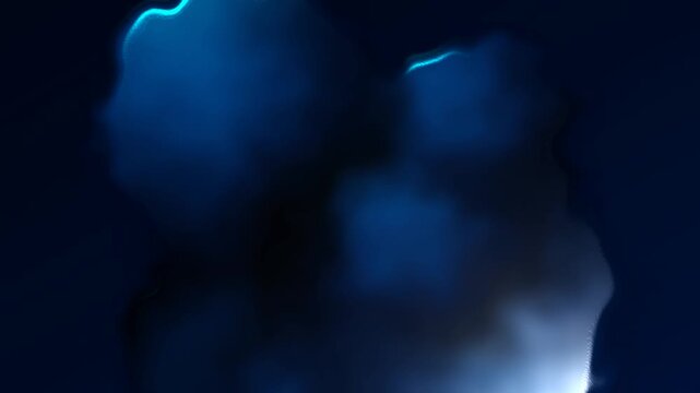 Abyssal sapphire liquid pearl iridescent chrome blue dark fluid