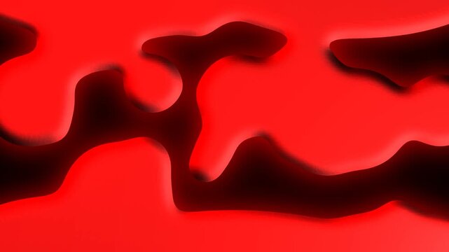 Crimson eclipse dark matter liquid metal morphing blobs red