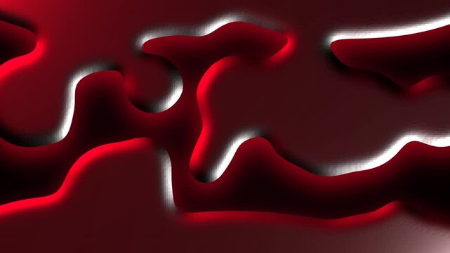 Blood moon dark matter liquid metal morphing blobs red danger